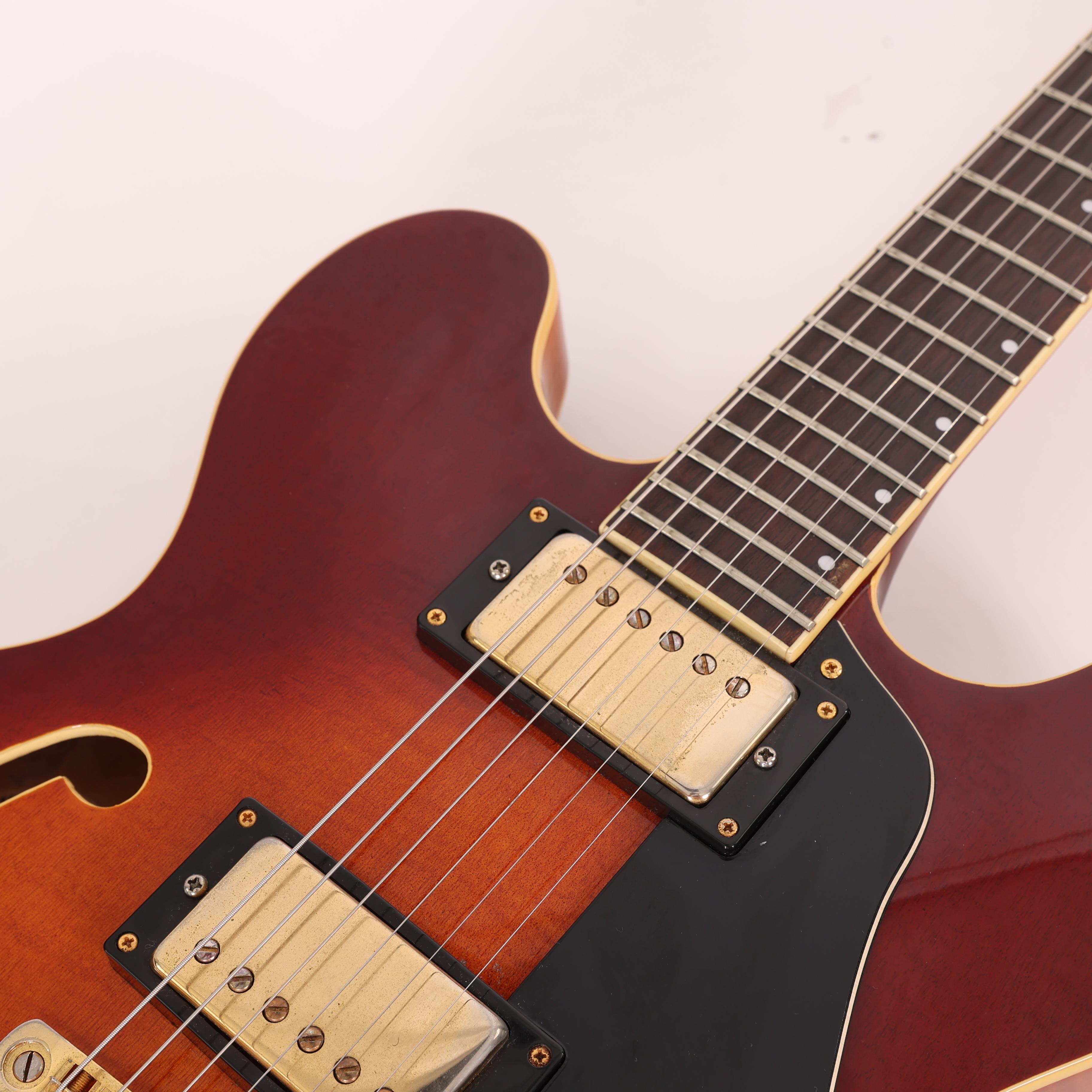 Second Hand Vantage 635TG Semi-Acoustic Guitar in Antique Violin